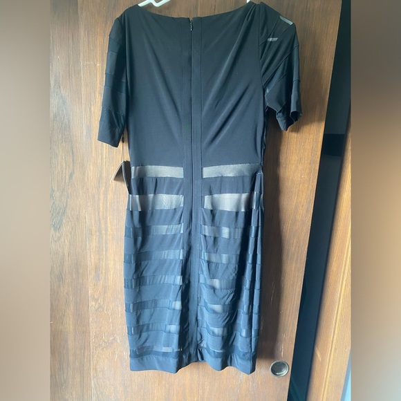 Adrianna Papell Womens‎ Short Sleeve Illusion Banded Sheath Dress NWT - Picture 6 of 8